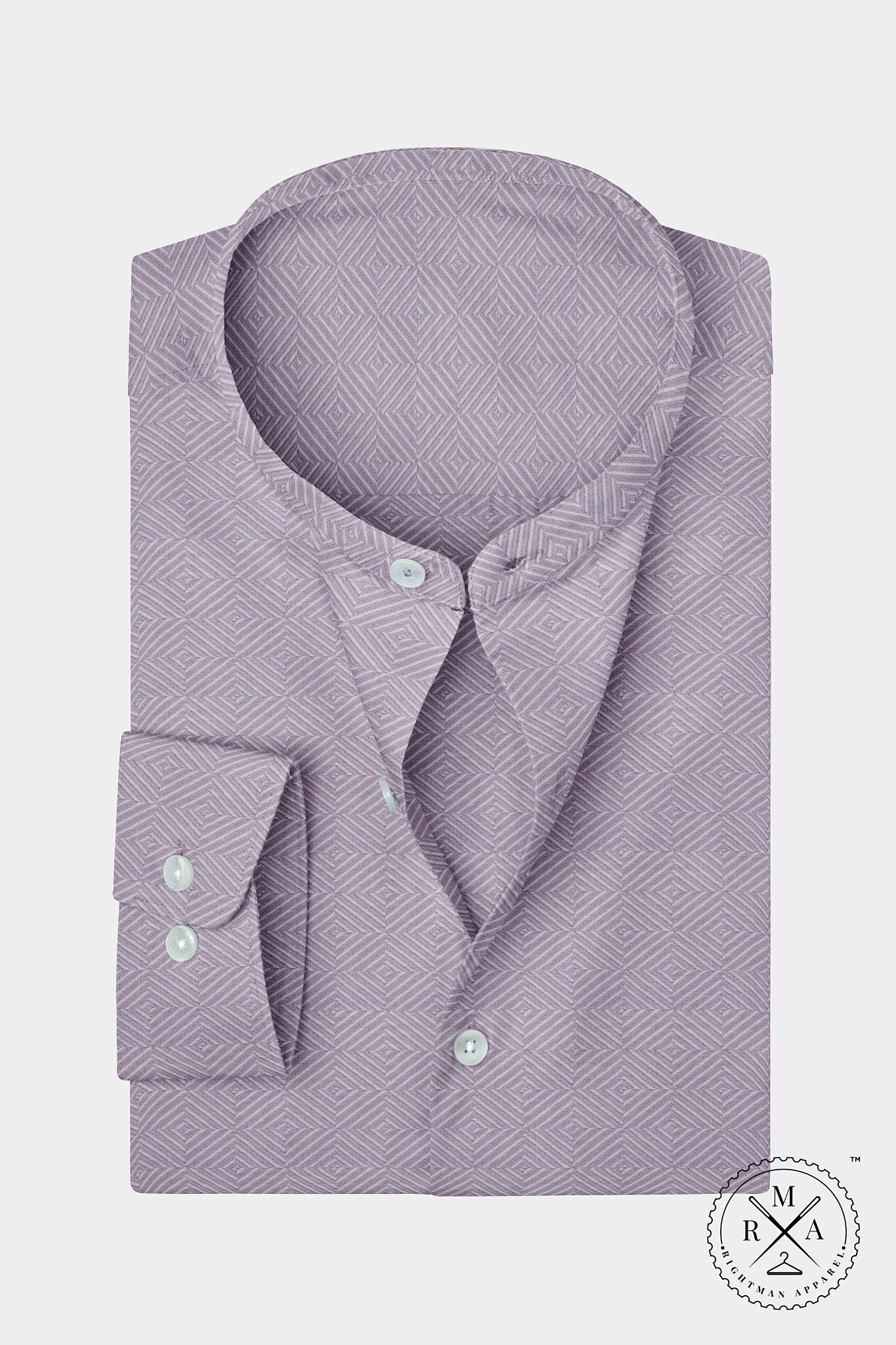 Light Purple Geometric Shirt SH301